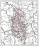 Topographical Map of Meuse in Lorraine, France, vintage engravin