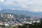 Topview of medellin city, colombia