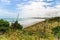 Topview on the Ngarunui beach near Raglan, Waikato