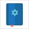 Torah or Pentateuch vector illustration. Holiday of Hanukkah element. Jewish symbol for celebration of Chanukah or Festival of Li