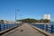 The Toralla Island bridge in the parish of Coruxo, Vigo, Spain