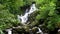 Torc waterfall in county Kerry in Ireland tilt down