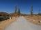 Torcal stone road province of Malaga Andalusia Spain