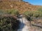 Torcal stone road province of Malaga Andalusia Spain