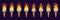 Torch animation. Animated fire brand, flame old candle or medieval bonfire beach pillar, cartoon spark flames 2d