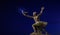 Torch bearer statue with moon, Budapest