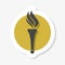Torch Flame rounded sticker icon