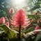 Torch Ginger Flower in tropical forest