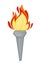 Torch Greek symbol Olympic games attribute fire or flame