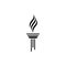 Torch icon Vector Illustration design Logo