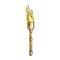 Torch Light Stick With Flame Color Vector