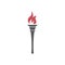 Torch vector icon illustration design