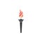 Torch vector icon illustration design template