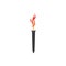 Torch vector icon illustration design template