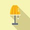 Torcher icon flat vector. Light lamp apartment