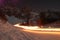 Torchlight procession on the ski slope