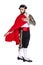 Toreador with a red cape