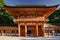 Tori gate in Kyoto`s shrine