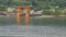 Tori gate at sea on Miyajima, Hiroshima