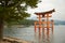 Tori gate at sea on Miyajima, Hiroshima