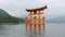 Tori gate at sea on Miyajima, Hiroshima