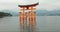 Tori gate at sea on Miyajima, Hiroshima