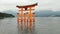 Tori gate at sea on Miyajima, Hiroshima