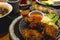 Tori Karaage and other Japanese cuisine at a casual dining restaurant
