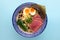 Tori paitan ramen soup with pastrami and eggs