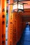 Torii detail. Fushimi Inari Taisha shrine. Kyoto. Japan