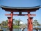 Torii of Itsukushima Shrine in front of the Japanese Pavilion