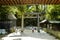 Torii leading to the Meiji Shrine park, located in Shibuya, Tokyo