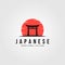 Torii logo japanese culture symbol vector illustration design, tori logo design