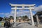 Torii, shinto, shrine, landmark, japanese, architecture, sky, structure, historic, site, place, of, worship, building, temple, tou