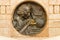 TORINO,ITALY-OCTOBER,2018:Bronze medallion in high relief depicting Cristoforo Colombo created by the famous artist Dino Soma and