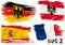 Torn Flag Germany, Austria, Spain and France