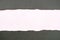 Torn gray paper strip white background straight flat