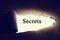 Torn paper with \'Secret\' word