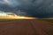 Tornadic Cell over Grassy Field