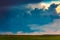 Tornadic supercell storm in the fields, Lithuania, Europe