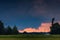 Tornadic supercell storm in the fields, Lithuania, Europe