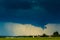 Tornadic supercell storm in the fields, Lithuania, Europe