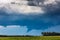 Tornadic supercell storm in the fields, Lithuania, Europe