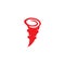 Tornado icon logo vector illustration. Wind tornado, Speed tornado, Whirlwind tornado cartoon design vector template