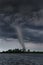 Tornado Touching Down Near Lake