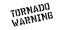 Tornado Warning rubber stamp