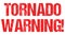 Tornado warning sign weather alert typo header news banner design vector