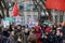 TORONTO, CANADA - 01 04 2020: Protesters against US President Donald Trump`s ordering of the death of the Iranian