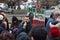 TORONTO, CANADA - 01 04 2020: Protesters against US President Donald Trump`s ordering of the death of the Iranian general Qassem