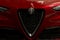 Toronto, Canada - 2018-02-19: Gorgeous grill of the new 2018 Alfa Romeo Stelvio premium SUV displayed on Alfa Romeo